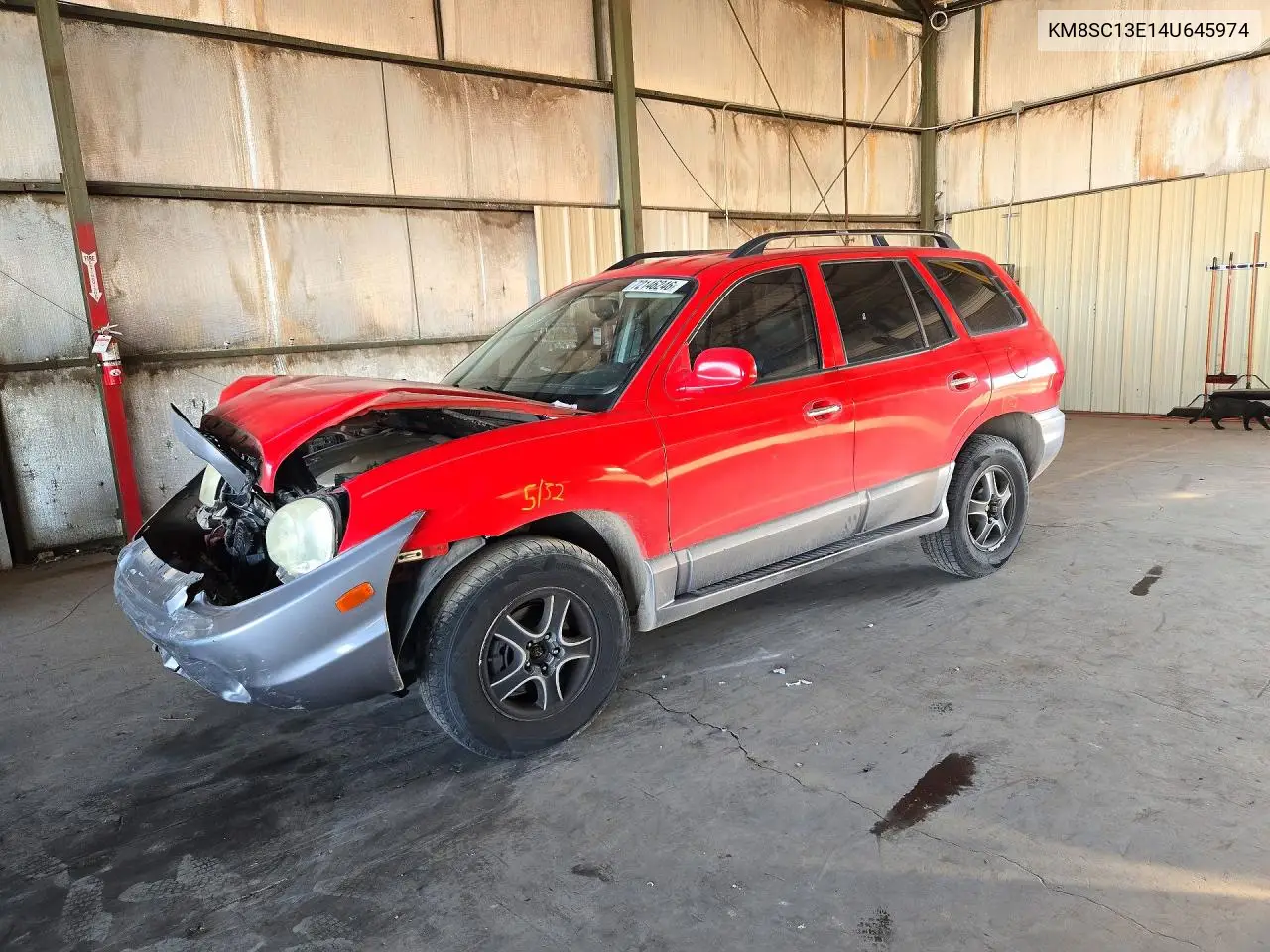 HYUNDAI SANTA FE 2004, VIN KM8SC13E14U645974