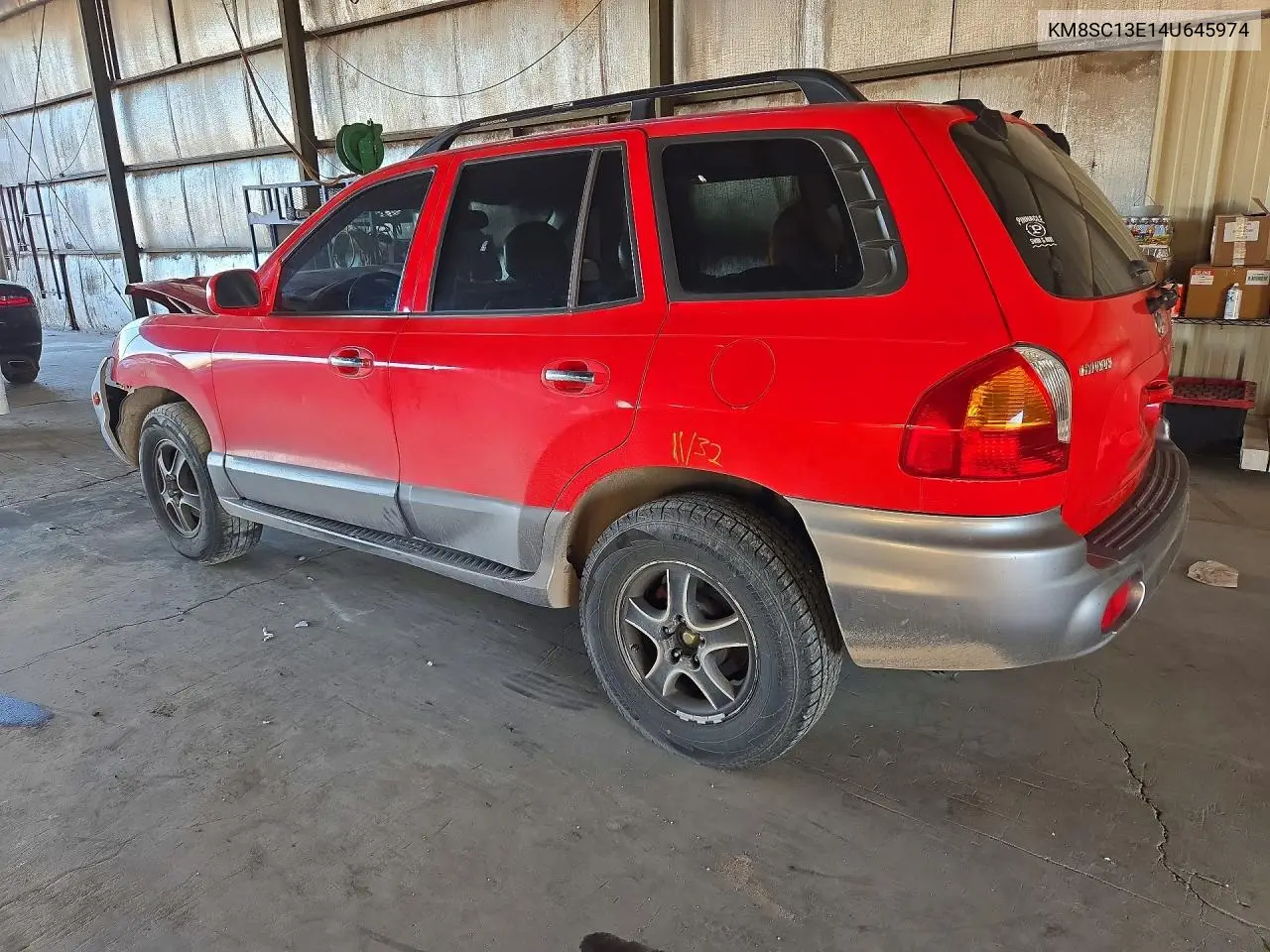 2004 HYUNDAI SANTA FE VIN KM8SC13E14U645974 — фото 2