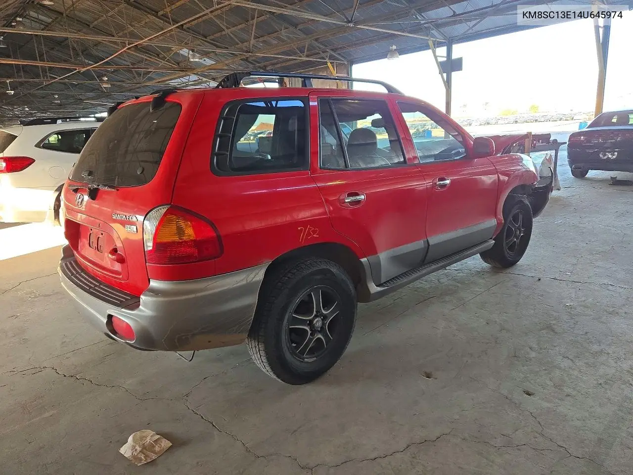 2004 HYUNDAI SANTA FE VIN KM8SC13E14U645974 — фото 3