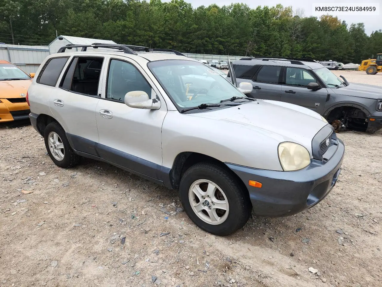 2004 HYUNDAI SANTA FE VIN KM8SC73E24U584959 — фото 4
