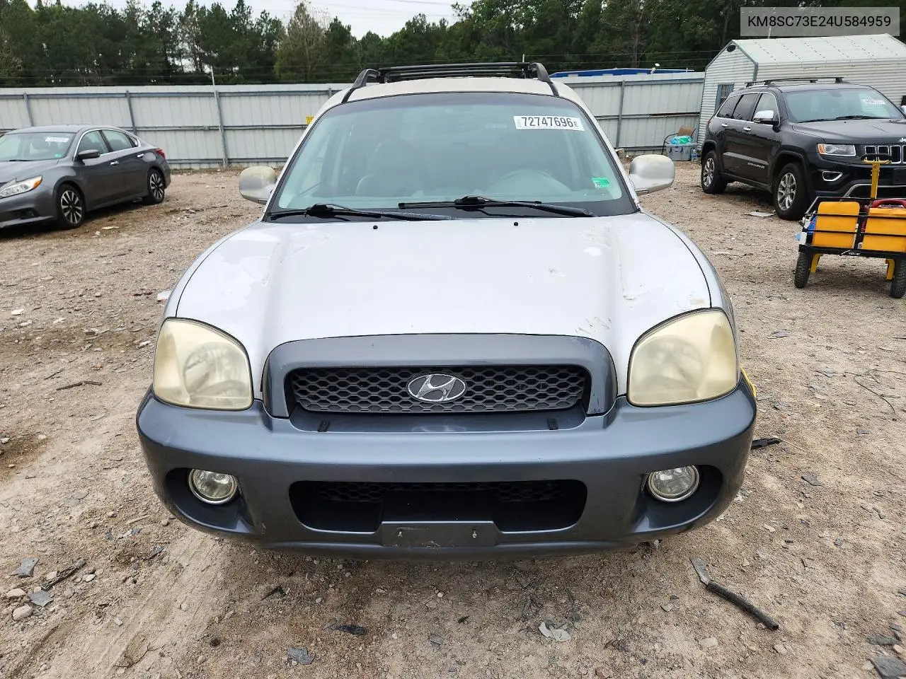 2004 HYUNDAI SANTA FE VIN KM8SC73E24U584959 — фото 5