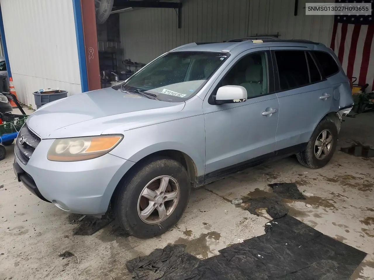 HYUNDAI SANTA FE 2007, VIN 5NMSG13D27H093655
