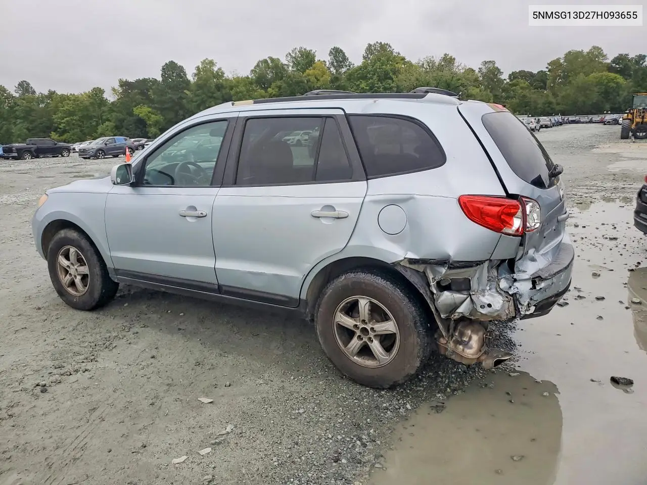 2007 HYUNDAI SANTA FE VIN 5NMSG13D27H093655 — фото 2