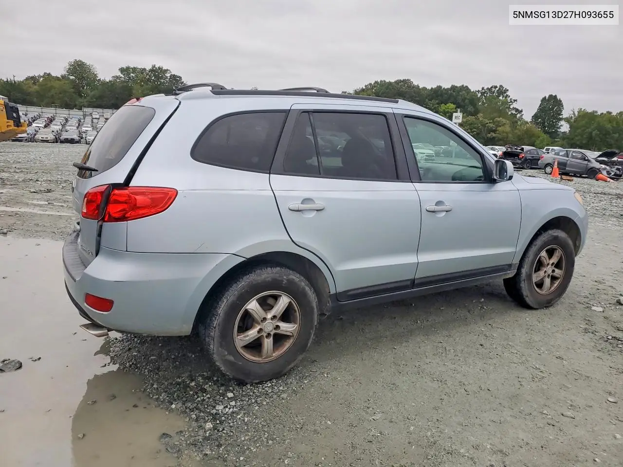 2007 HYUNDAI SANTA FE VIN 5NMSG13D27H093655 — фото 3
