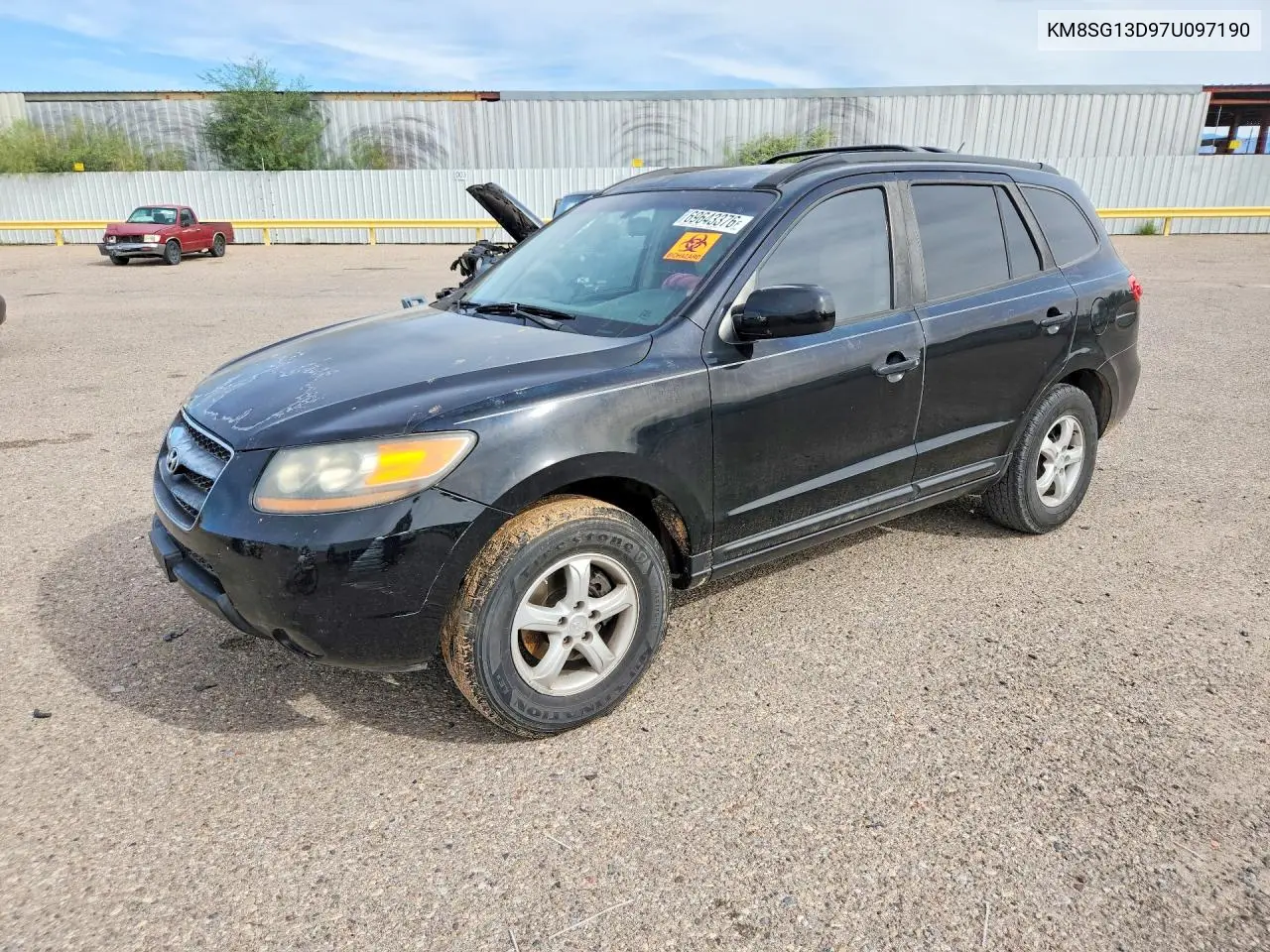HYUNDAI SANTA FE 2007, VIN KM8SG13D97U097190