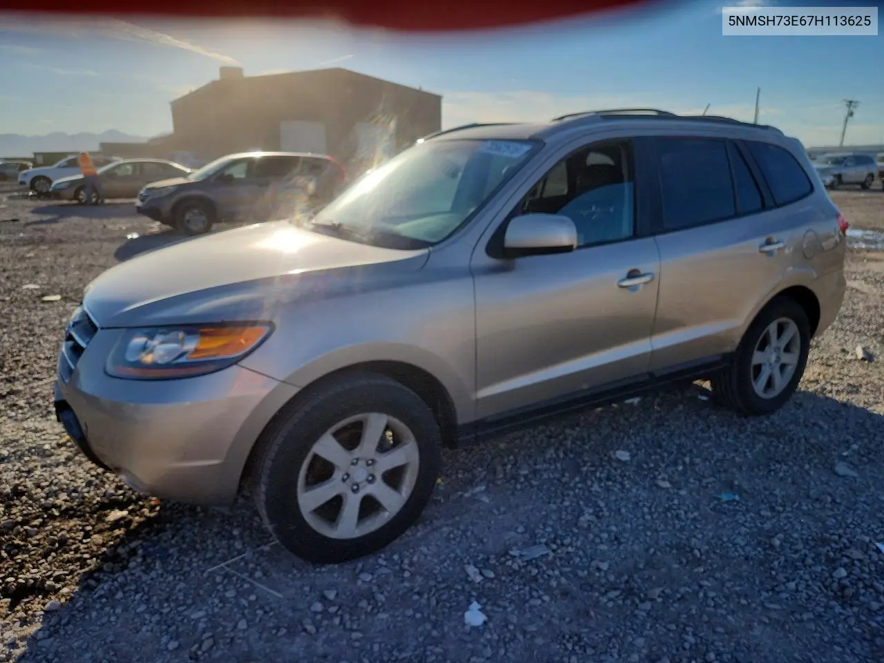 HYUNDAI SANTA FE 2007, VIN 5NMSH73E67H113625