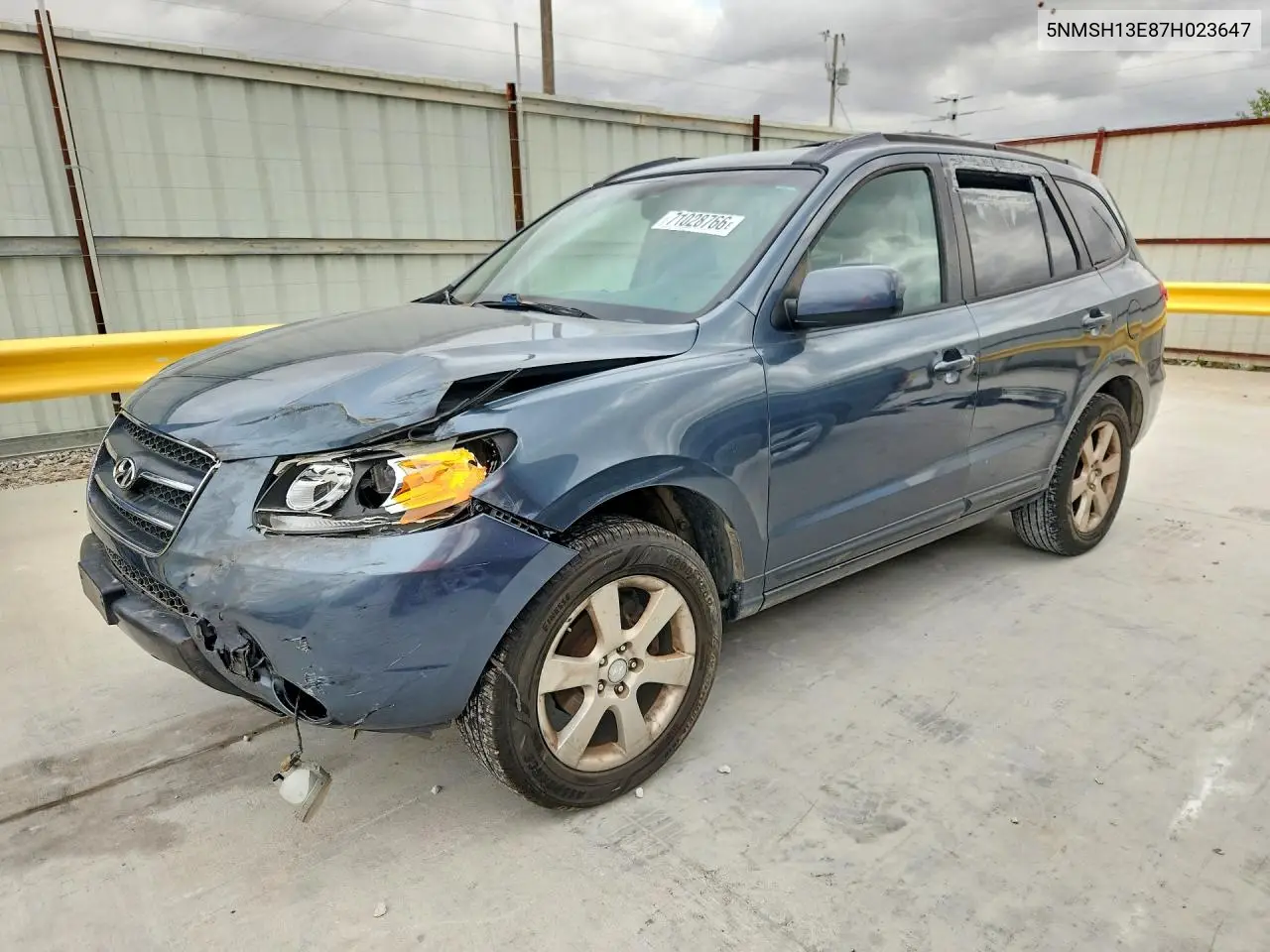 HYUNDAI SANTA FE 2007, VIN 5NMSH13E87H023647