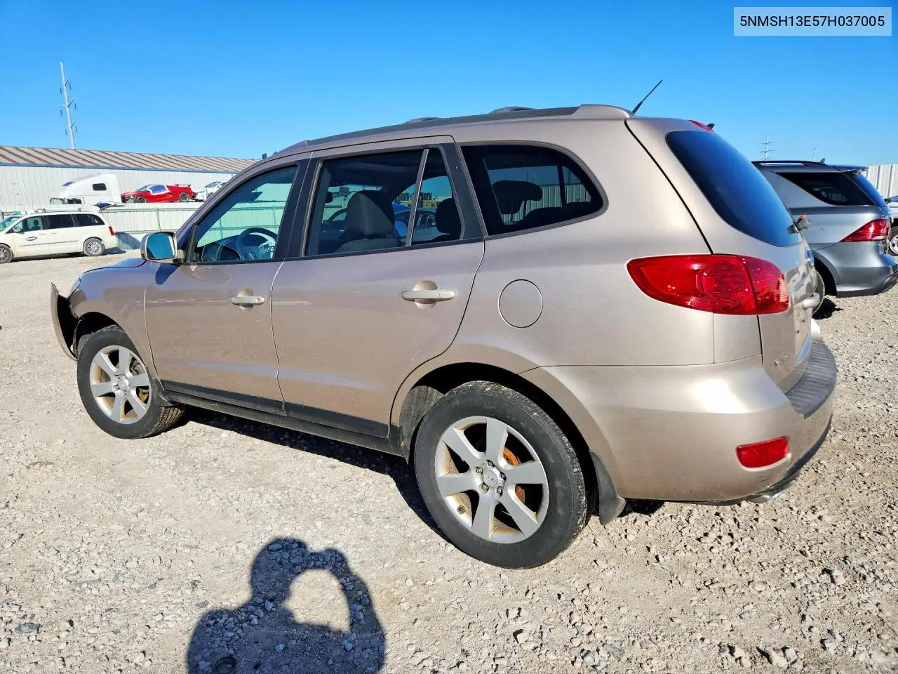 2007 HYUNDAI SANTA FE VIN 5NMSH13E57H037005 — фото 2