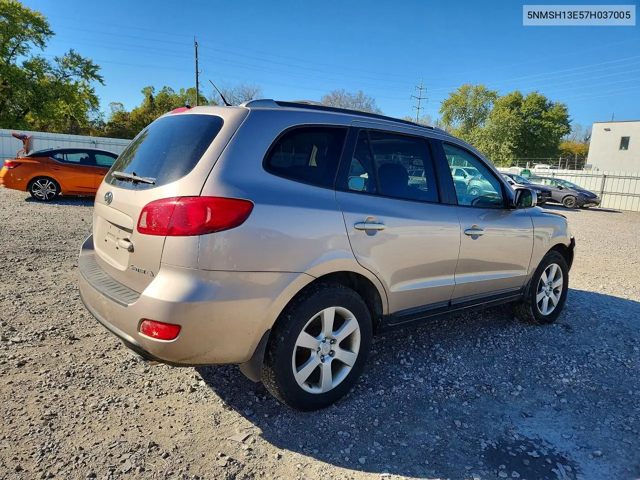 2007 HYUNDAI SANTA FE VIN 5NMSH13E57H037005 — фото 3