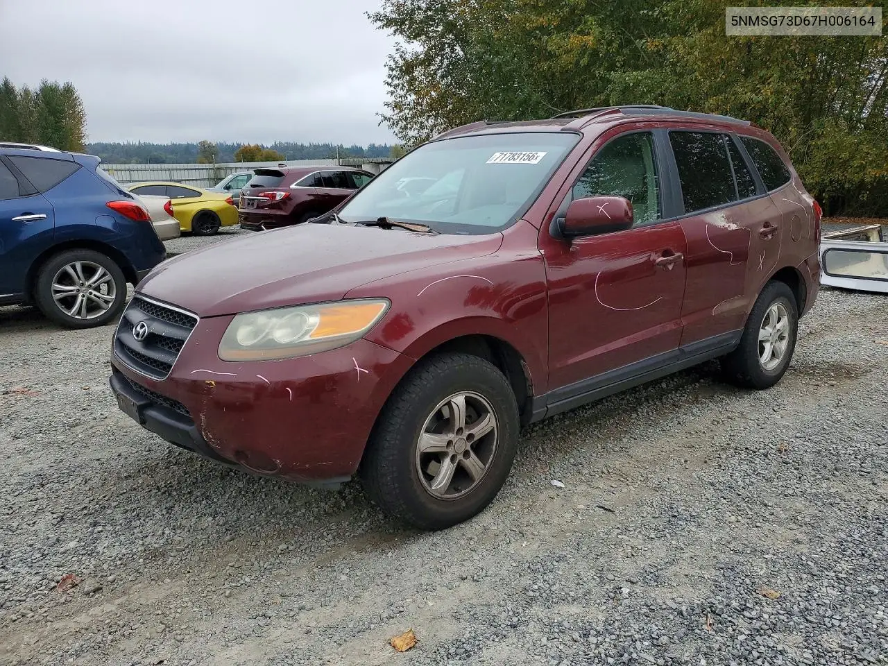 HYUNDAI SANTA FE 2007, VIN 5NMSG73D67H006164
