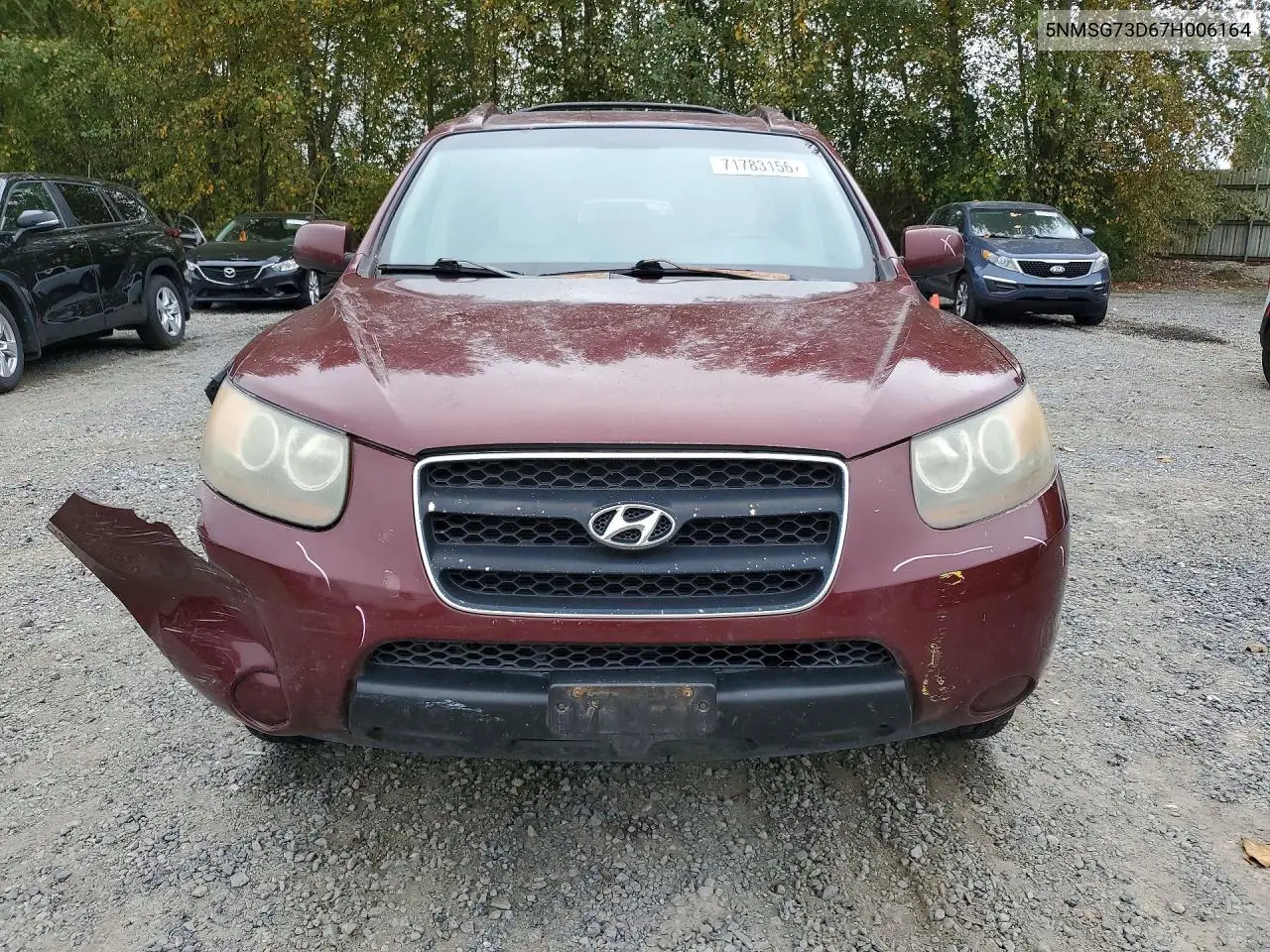 2007 HYUNDAI SANTA FE VIN 5NMSG73D67H006164 — фото 5