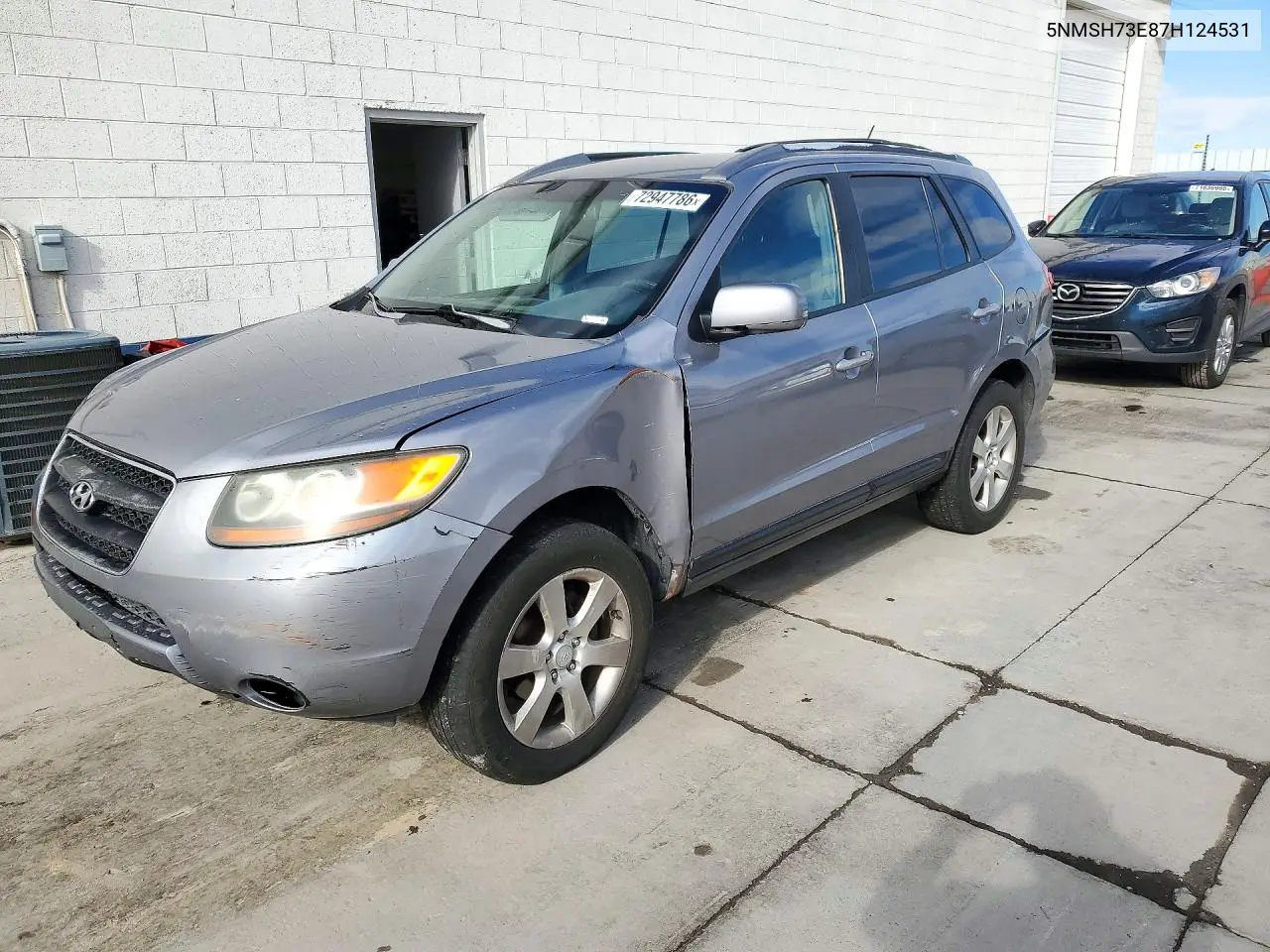 HYUNDAI SANTA FE 2007, VIN 5NMSH73E87H124531