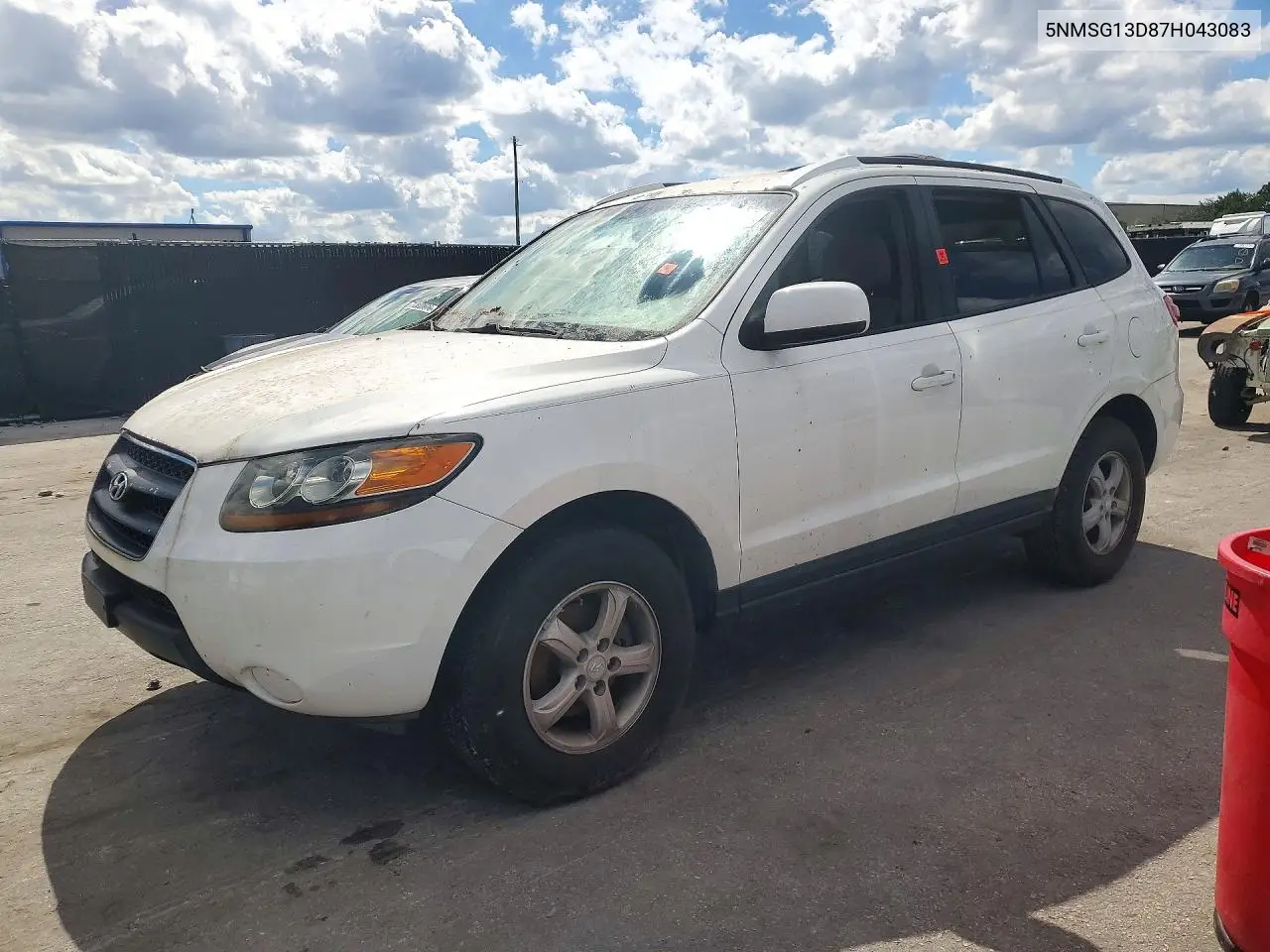 HYUNDAI SANTA FE 2007, VIN 5NMSG13D87H043083