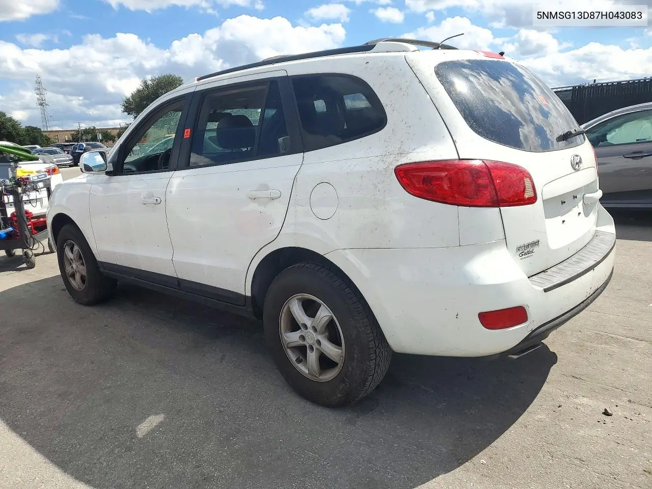 2007 HYUNDAI SANTA FE VIN 5NMSG13D87H043083 — фото 2