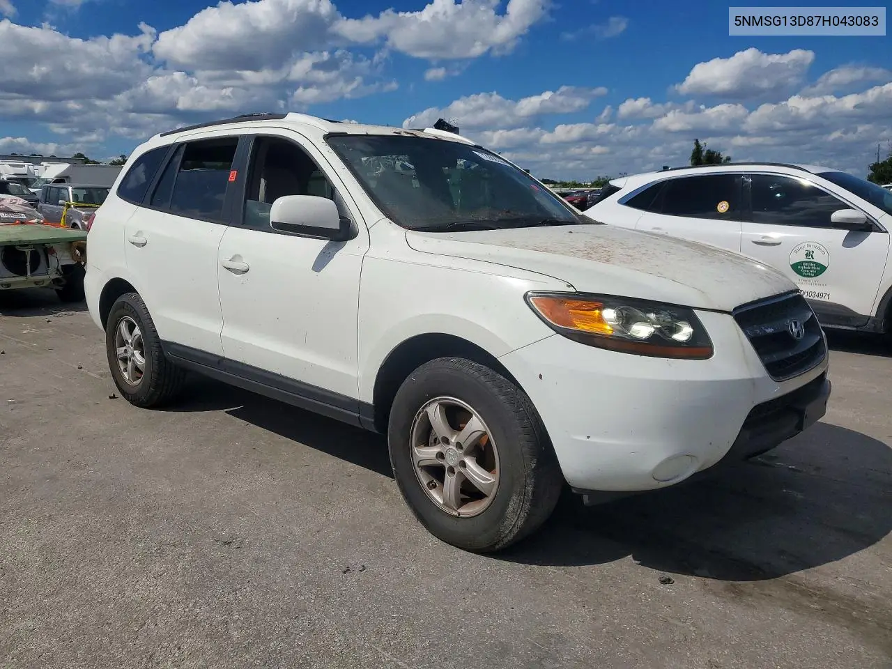 2007 HYUNDAI SANTA FE VIN 5NMSG13D87H043083 — фото 4