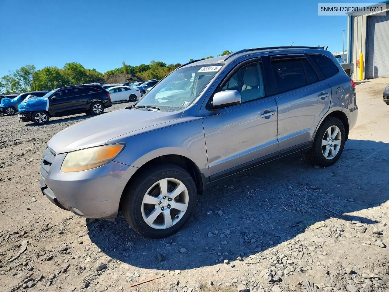 HYUNDAI SANTA FE 2008, VIN 5NMSH73E38H156711