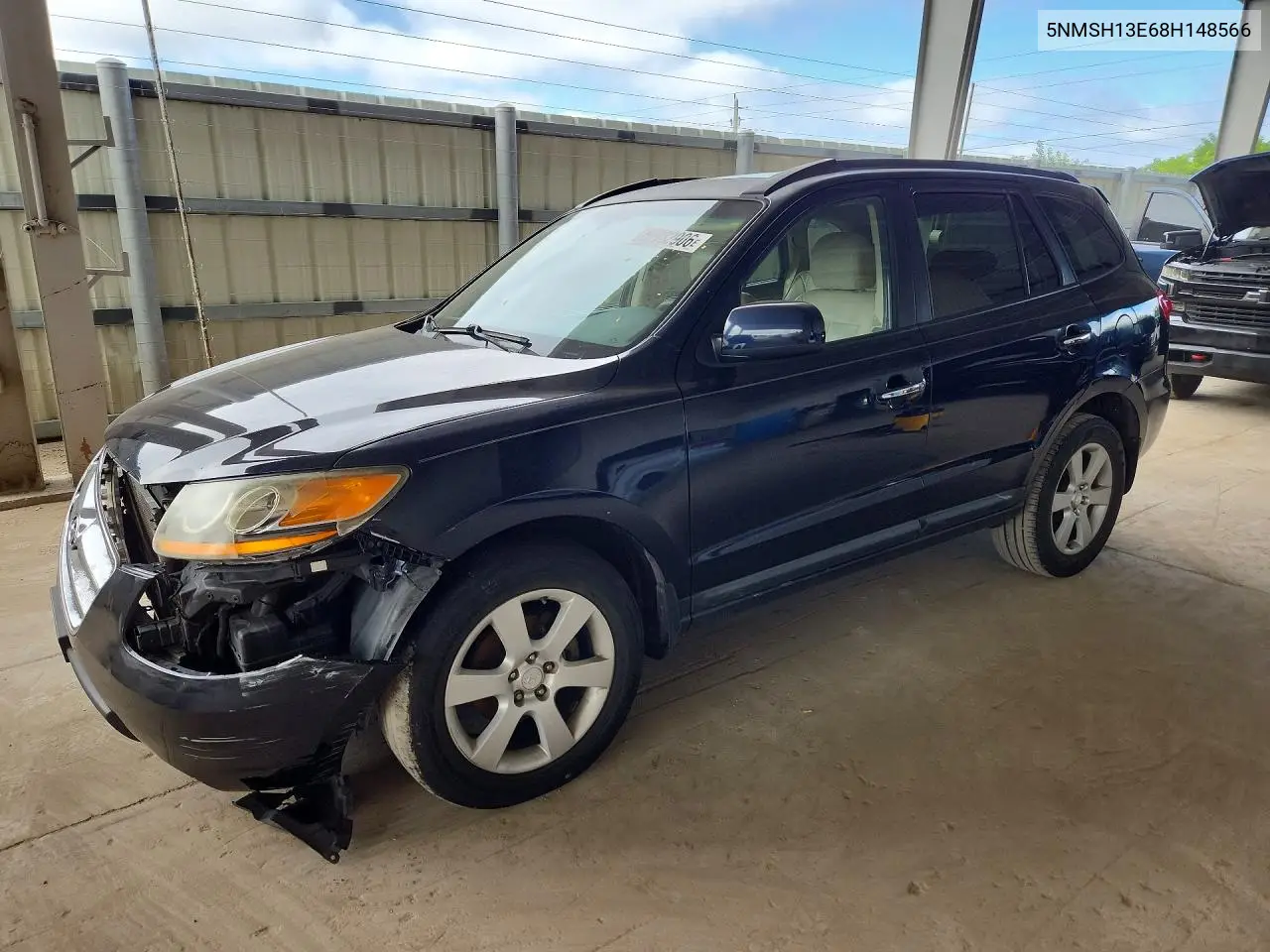 HYUNDAI SANTA FE 2008, VIN 5NMSH13E68H148566