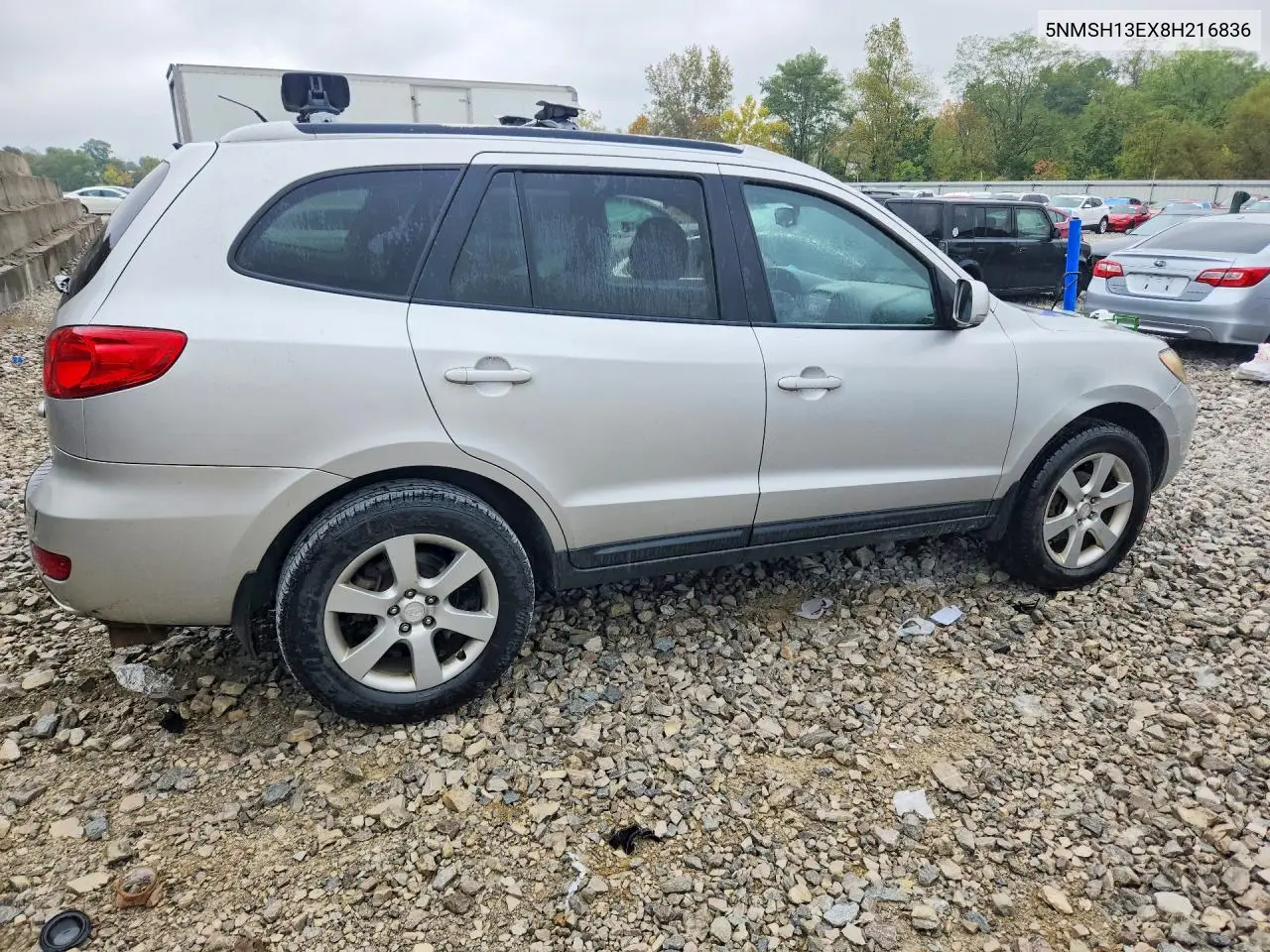 2008 HYUNDAI SANTA FE VIN 5NMSH13EX8H216836 — фото 3
