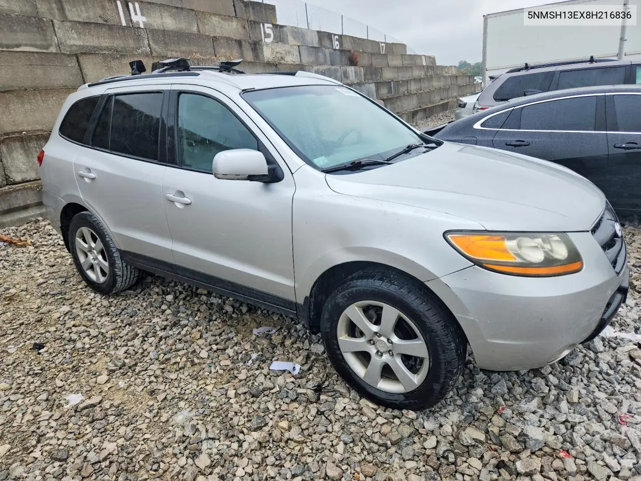 2008 HYUNDAI SANTA FE VIN 5NMSH13EX8H216836 — фото 4