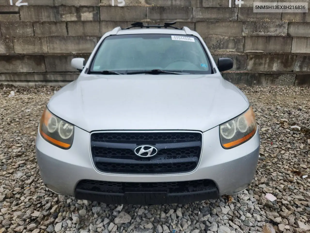 2008 HYUNDAI SANTA FE VIN 5NMSH13EX8H216836 — фото 5