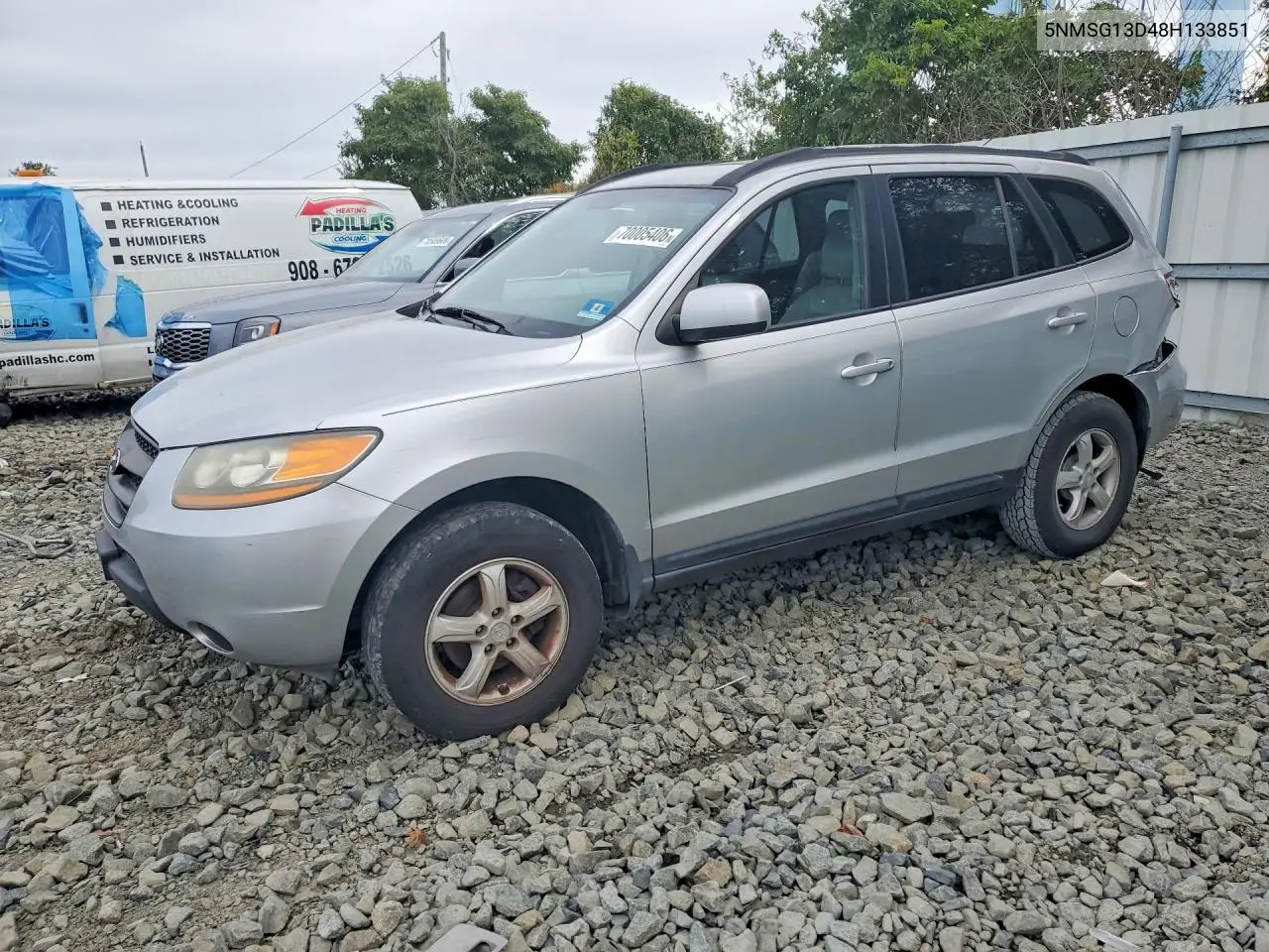 HYUNDAI SANTA FE 2008, VIN 5NMSG13D48H133851
