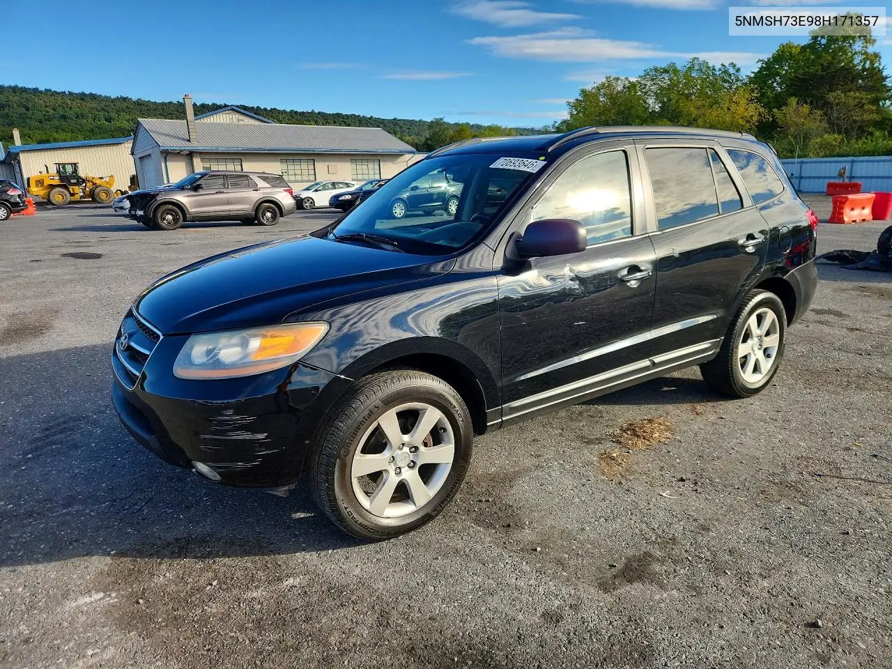 HYUNDAI SANTA FE 2008, VIN 5NMSH73E98H171357