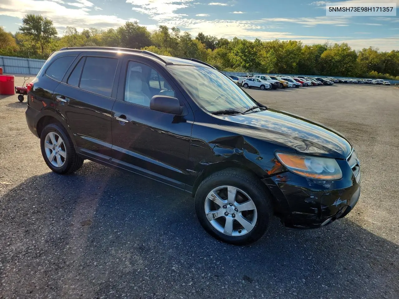 2008 HYUNDAI SANTA FE VIN 5NMSH73E98H171357 — фото 4
