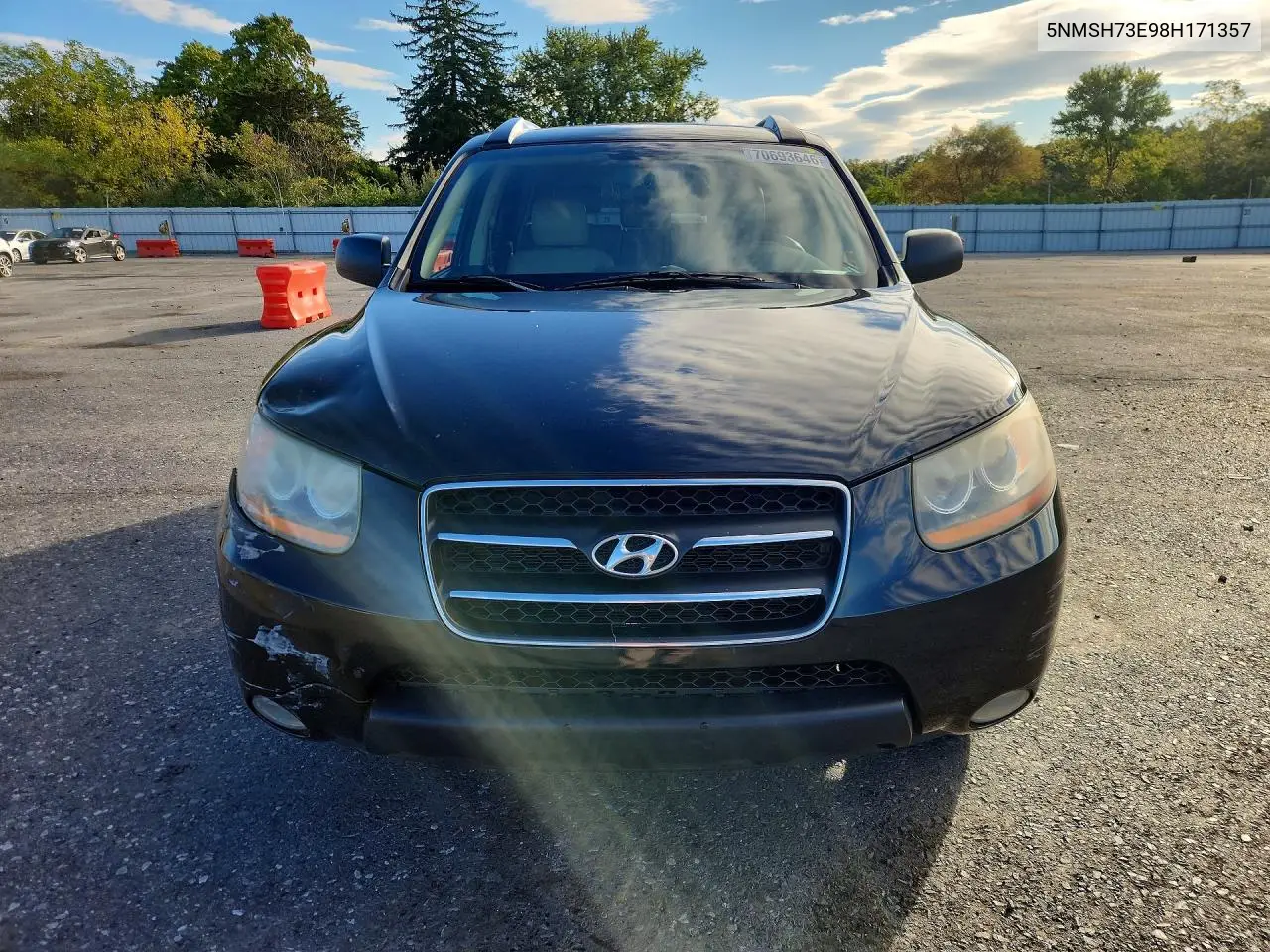 2008 HYUNDAI SANTA FE VIN 5NMSH73E98H171357 — фото 5
