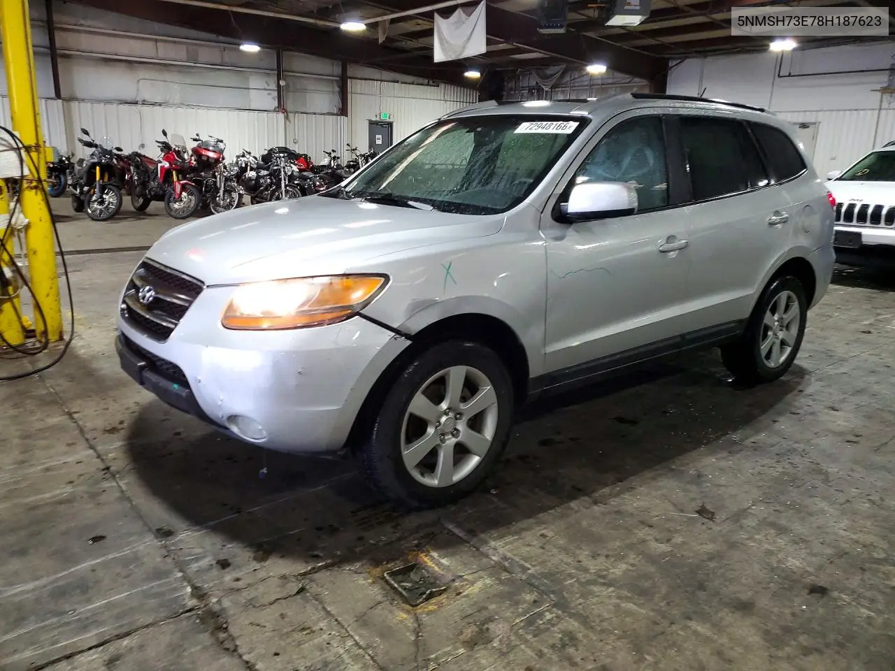 HYUNDAI SANTA FE 2008, VIN 5NMSH73E78H187623
