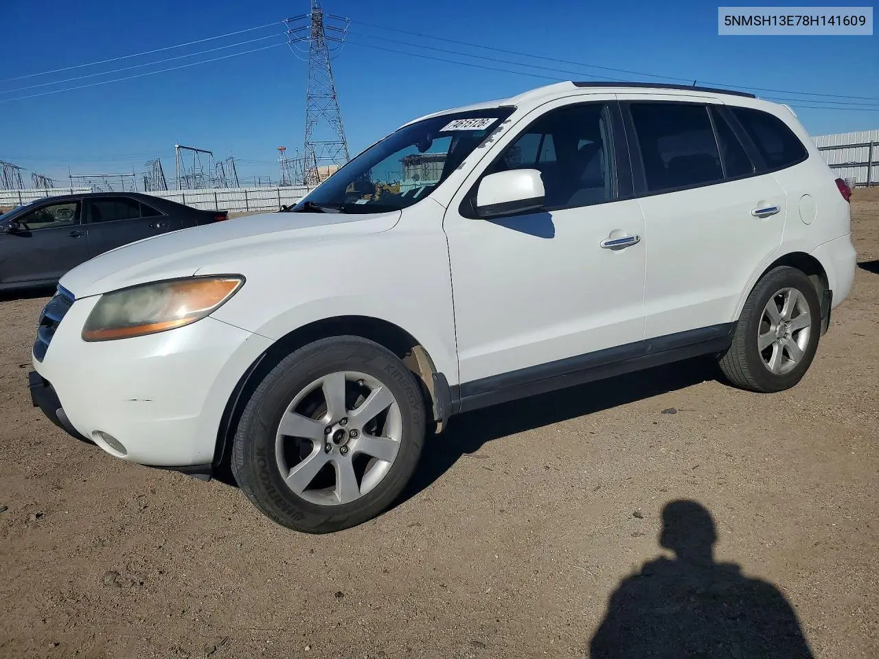 HYUNDAI SANTA FE 2008, VIN 5NMSH13E78H141609
