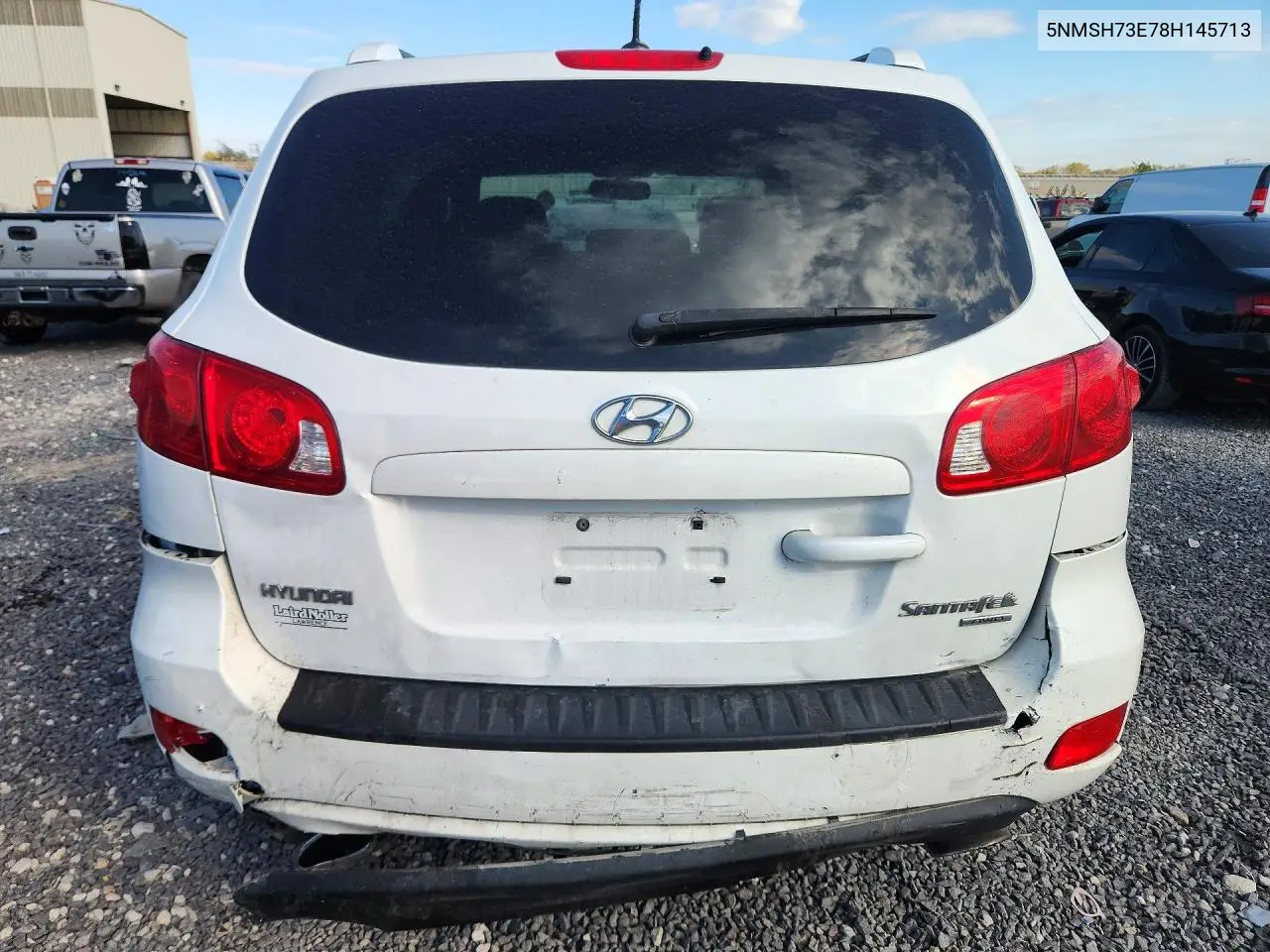 HYUNDAI SANTA FE 2008, VIN 5NMSH73E78H145713