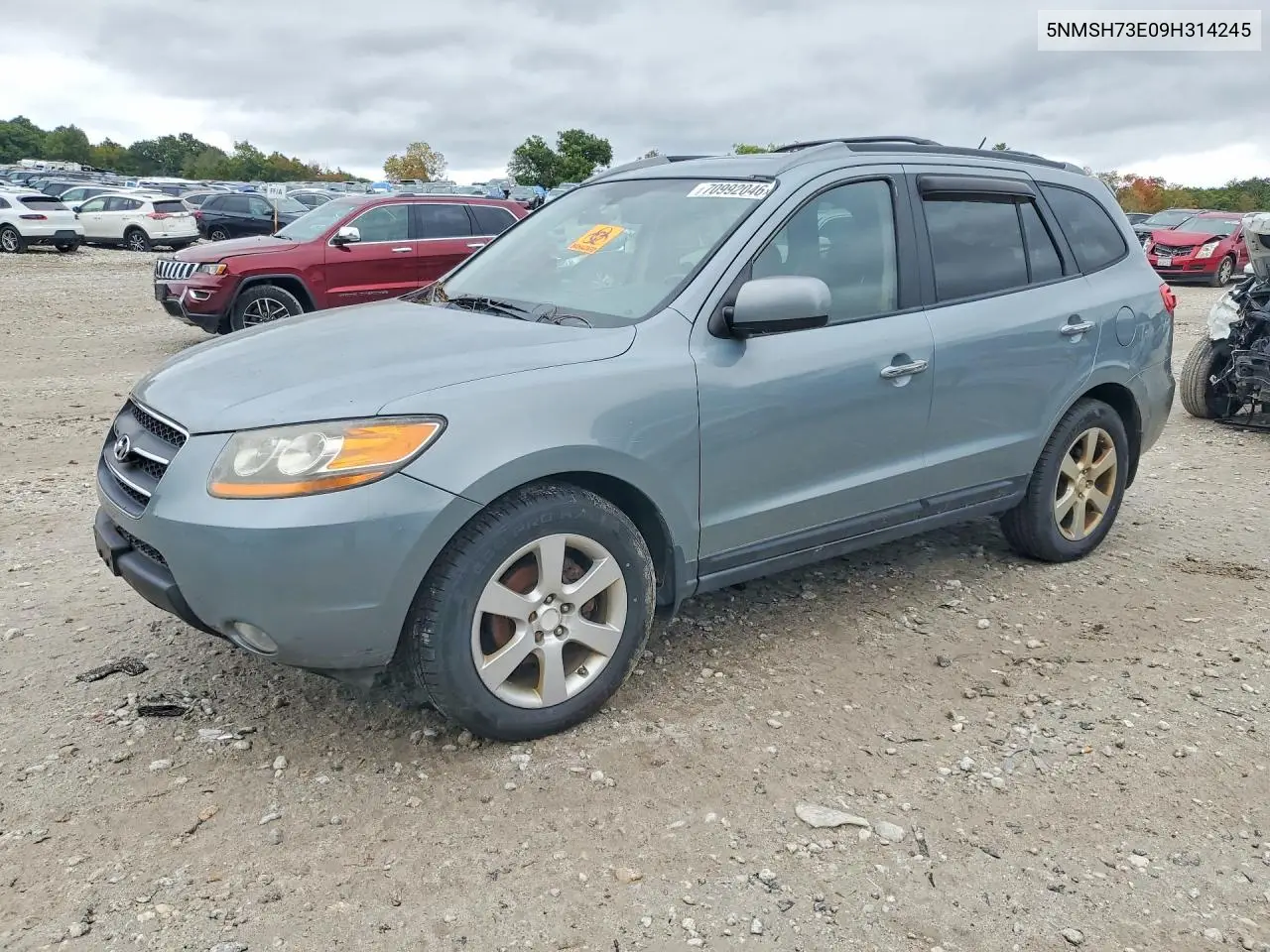 HYUNDAI SANTA FE 2009, VIN 5NMSH73E09H314245