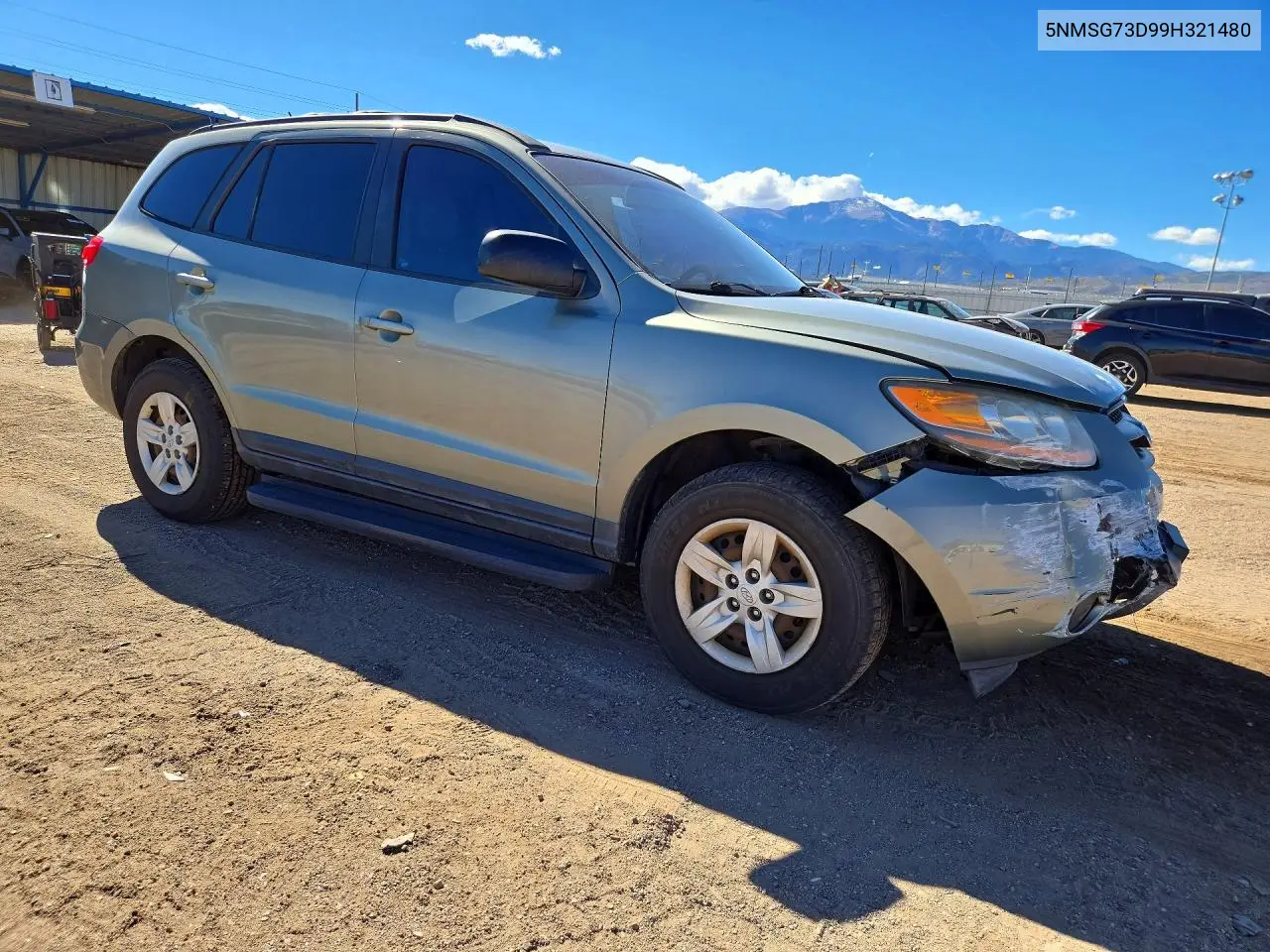 2009 HYUNDAI SANTA FE VIN 5NMSG73D99H321480 — фото 4