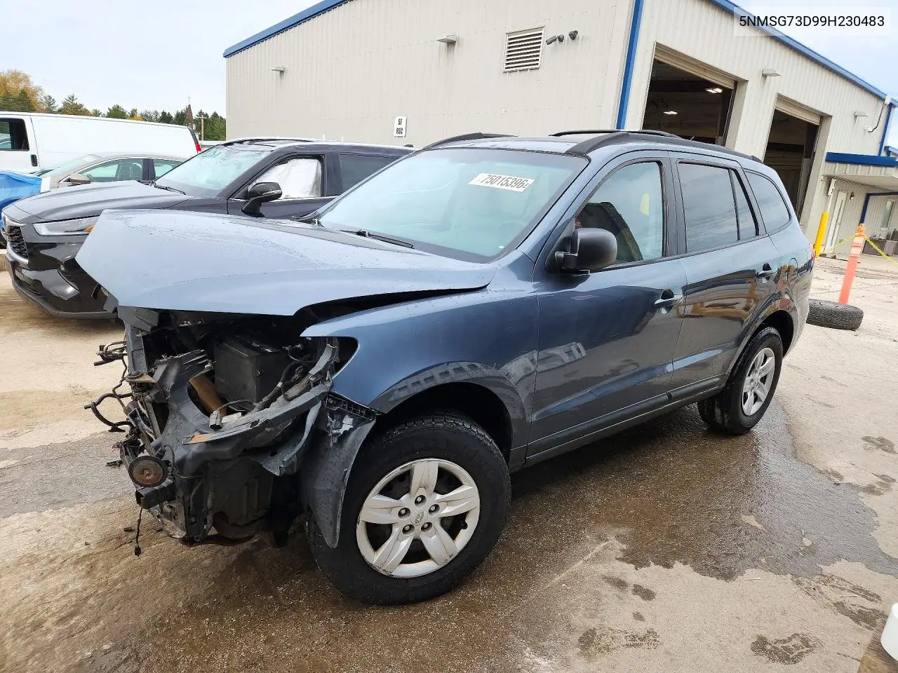 HYUNDAI SANTA FE 2009, VIN 5NMSG73D99H230483