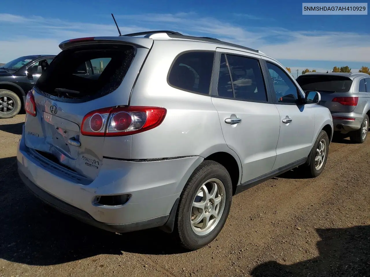 2010 HYUNDAI SANTA FE VIN 5NMSHDAG7AH410929 — фото 3