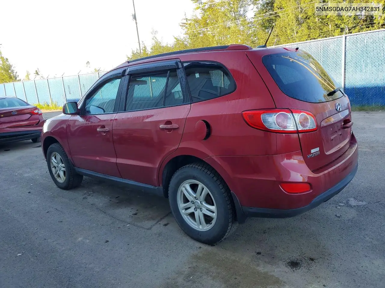 2010 HYUNDAI SANTA FE VIN 5NMSGDAG7AH342831 — фото 2