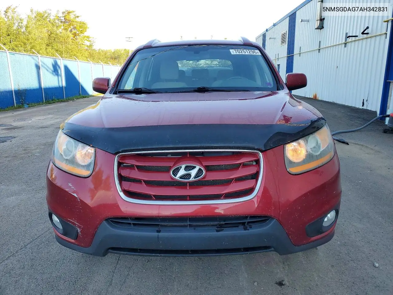2010 HYUNDAI SANTA FE VIN 5NMSGDAG7AH342831 — фото 5