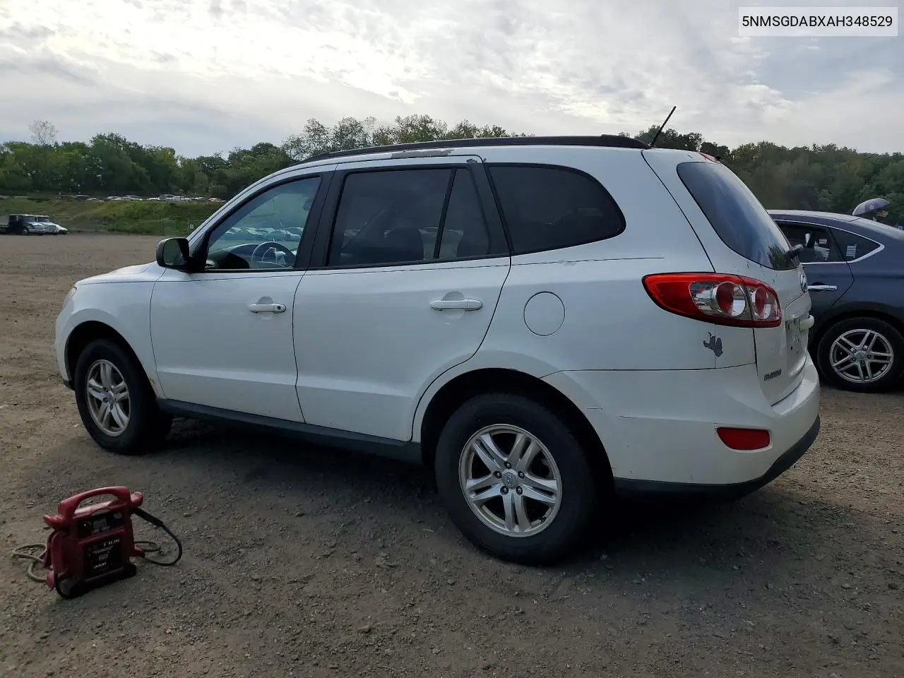 2010 HYUNDAI SANTA FE VIN 5NMSGDABXAH348529 — фото 2