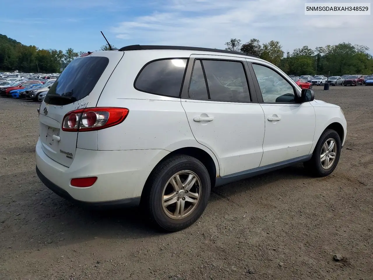 2010 HYUNDAI SANTA FE VIN 5NMSGDABXAH348529 — фото 3