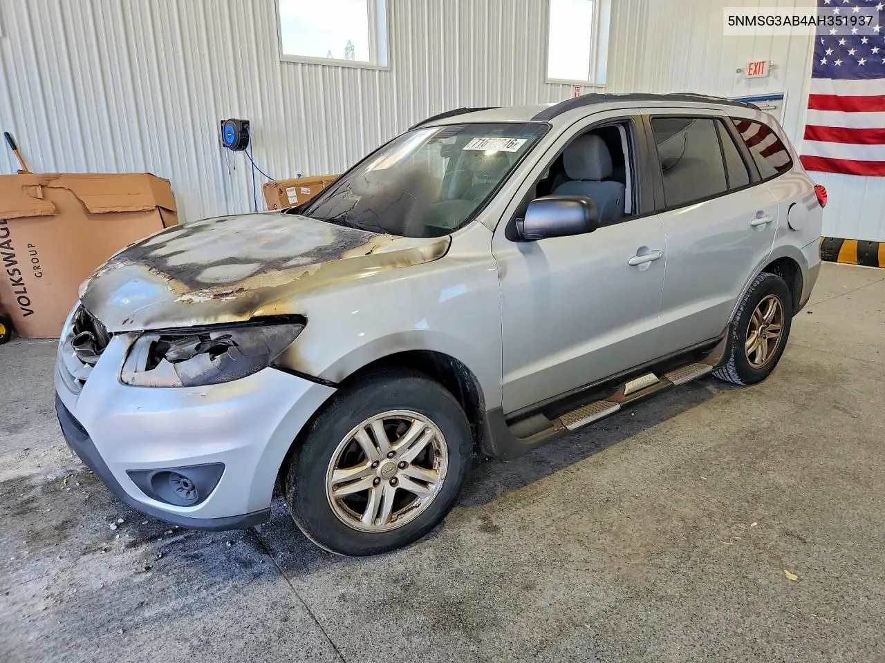 HYUNDAI SANTA FE 2010, VIN 5NMSG3AB4AH351937