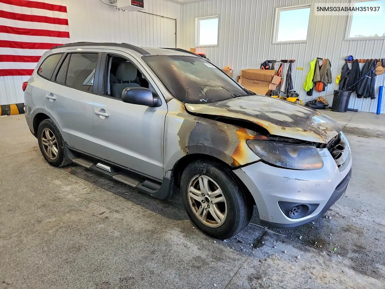 2010 HYUNDAI SANTA FE VIN 5NMSG3AB4AH351937 — фото 4