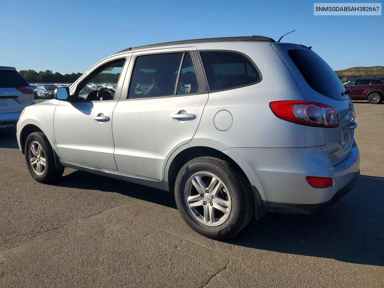 2010 HYUNDAI SANTA FE VIN 5NMSGDAB5AH382667 — фото 2
