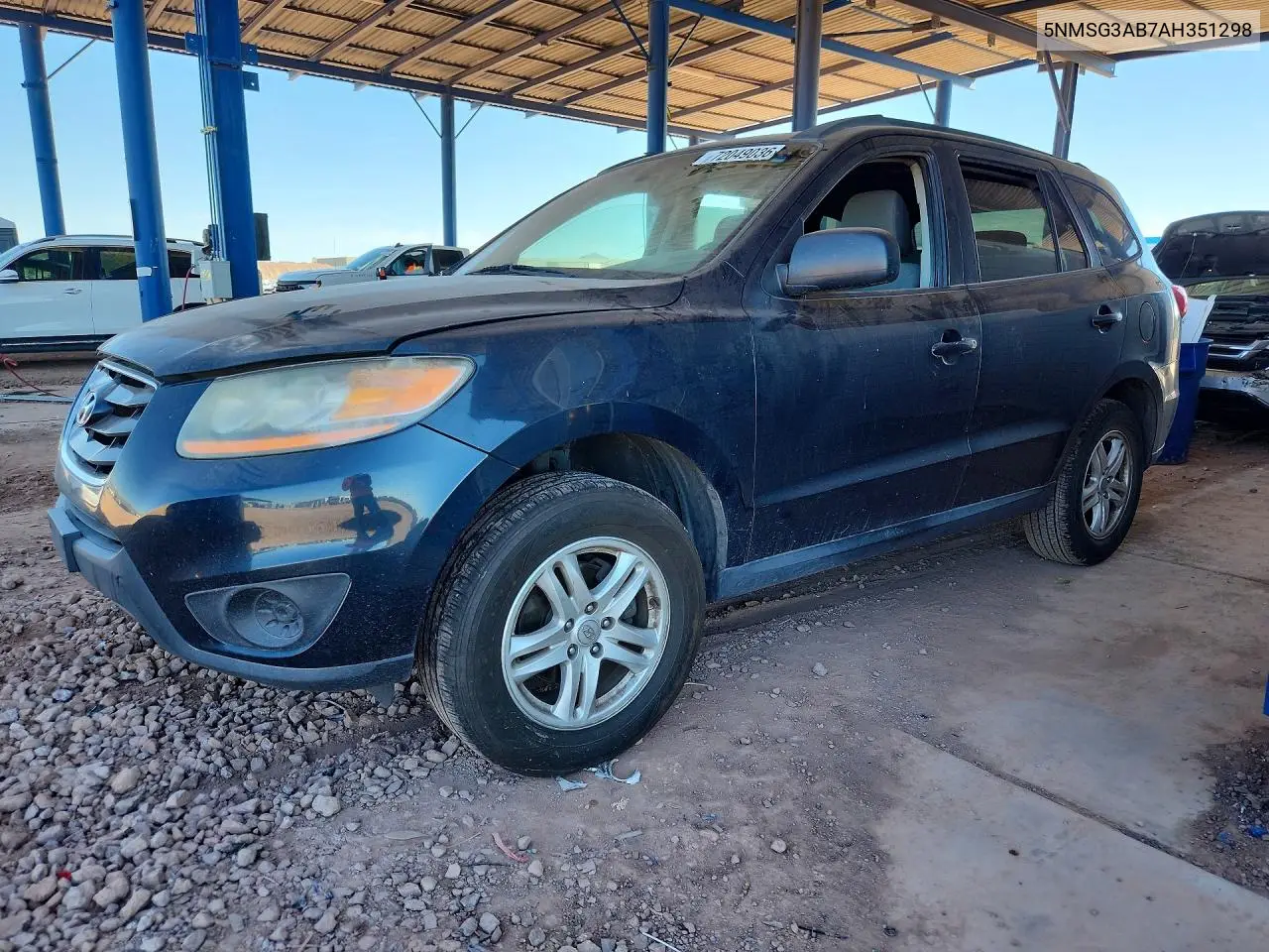 HYUNDAI SANTA FE 2010, VIN 5NMSG3AB7AH351298