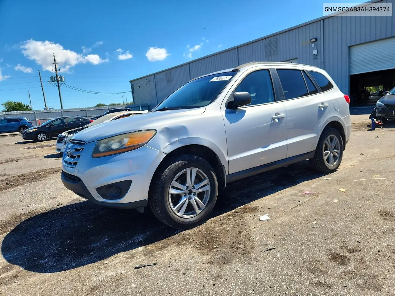 HYUNDAI SANTA FE 2010, VIN 5NMSG3AB3AH394374