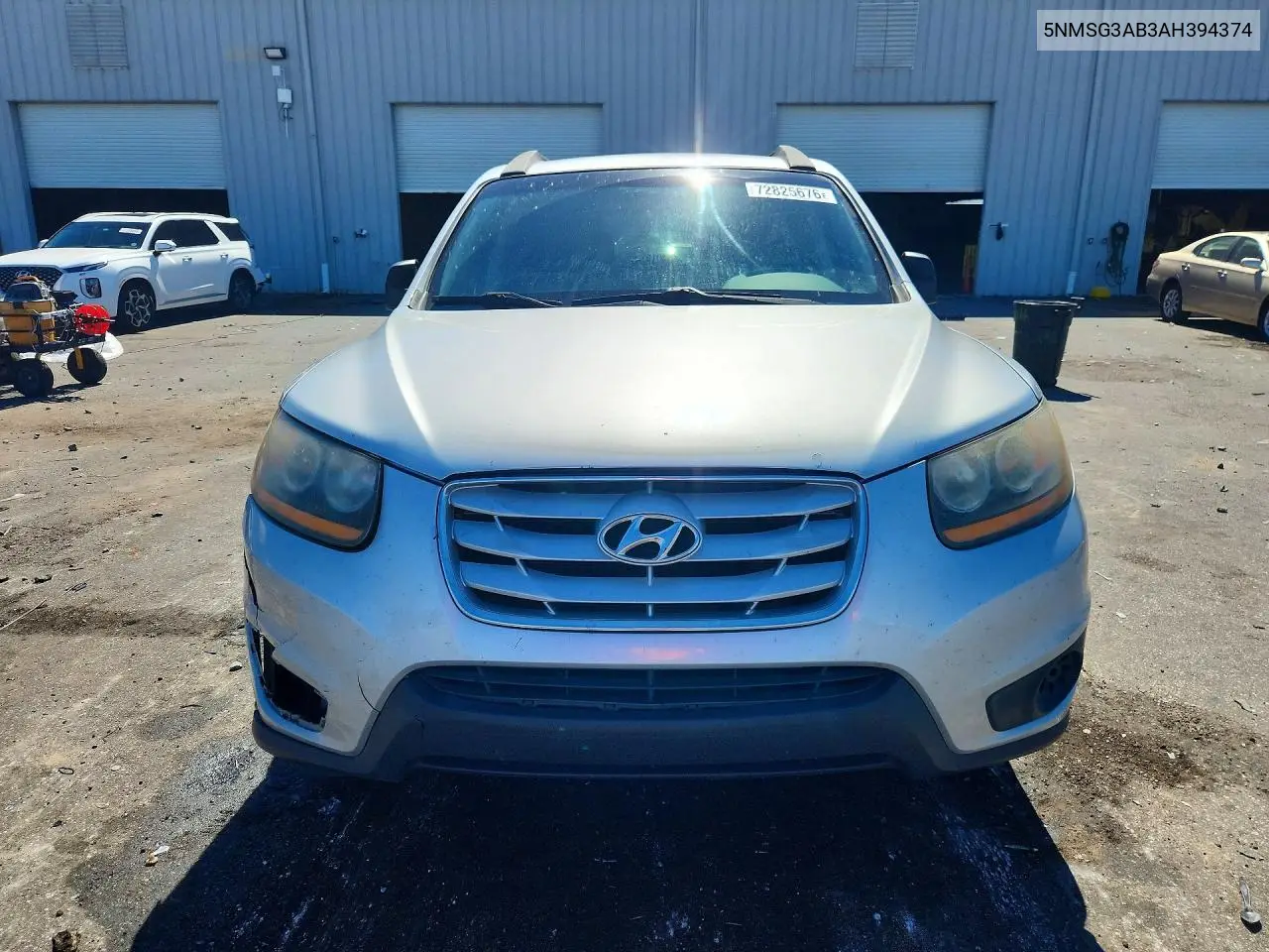 2010 HYUNDAI SANTA FE VIN 5NMSG3AB3AH394374 — фото 5
