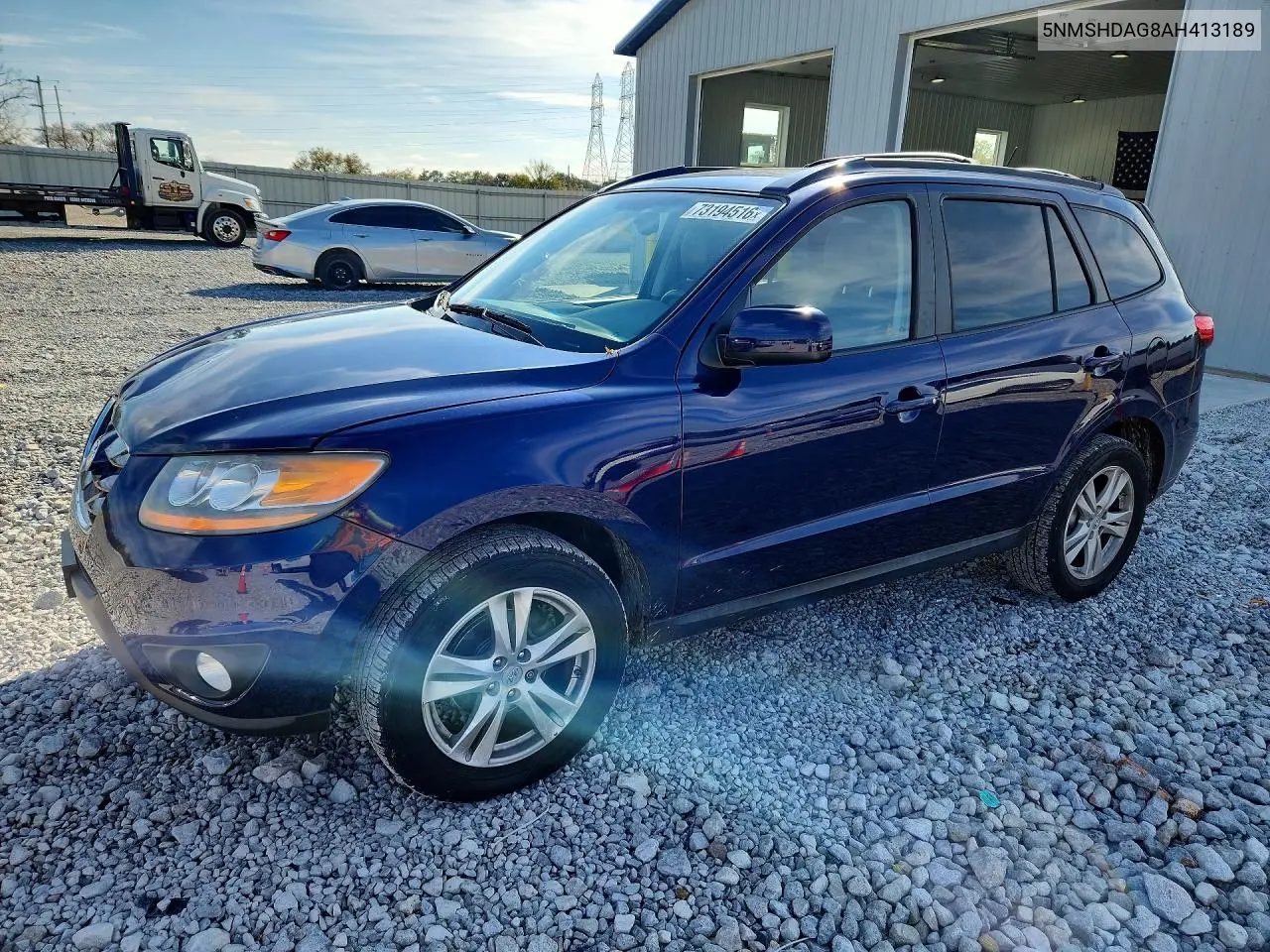 HYUNDAI SANTA FE 2010, VIN 5NMSHDAG8AH413189