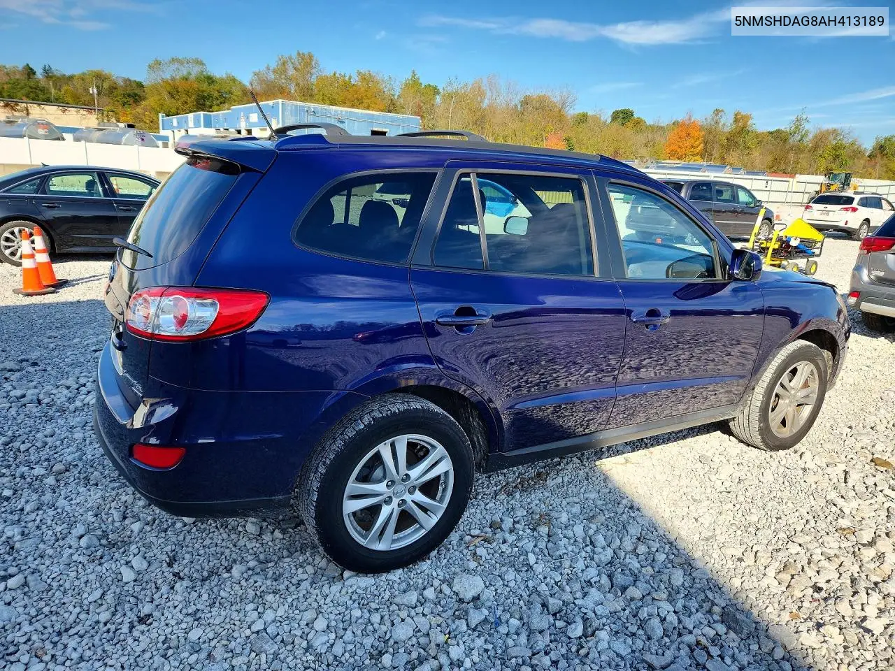 2010 HYUNDAI SANTA FE VIN 5NMSHDAG8AH413189 — фото 3