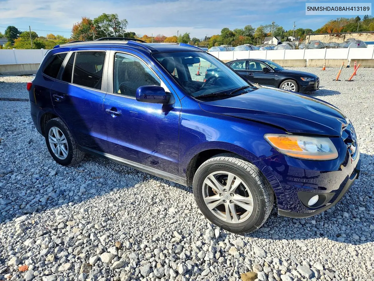 2010 HYUNDAI SANTA FE VIN 5NMSHDAG8AH413189 — фото 4