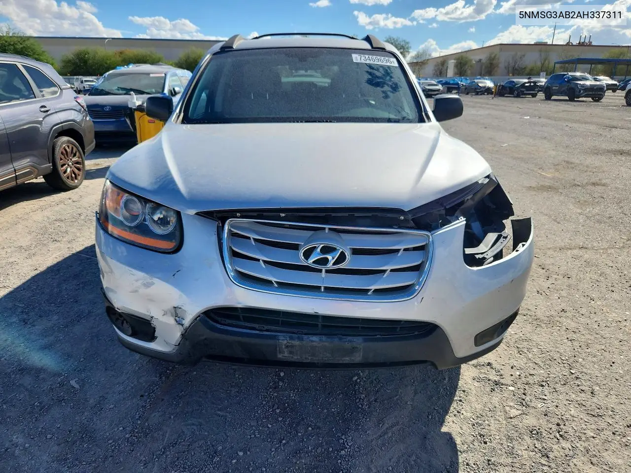 2010 HYUNDAI SANTA FE VIN 5NMSG3AB2AH337311 — фото 5
