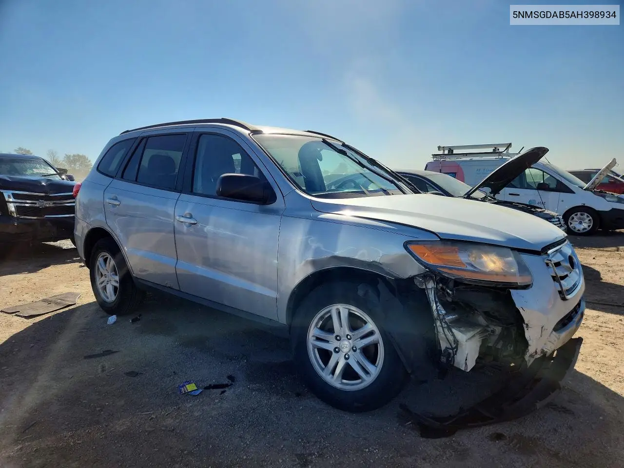2010 HYUNDAI SANTA FE VIN 5NMSGDAB5AH398934 — фото 4